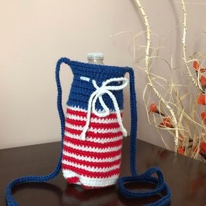 NEW Patriotic Colors Water Bottle Holder for travel